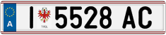 License plate of Austria, Regular plates
