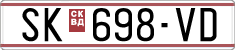 License plate of North Macedonia, Regular plates (1993)