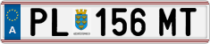 License plate of Austria, Regular plates