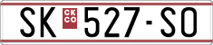 License plate of North Macedonia, Regular plates (1993)