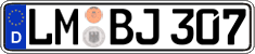 German license plate, Regular plates