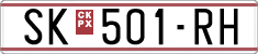 License plate of North Macedonia, Regular plates (1993)