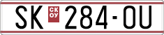 License plate of North Macedonia, Regular plates (1993)