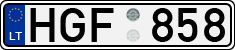 License plate of Lithuania, Cars