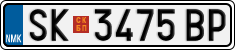 License plate of North Macedonia, Regular plates (2012)