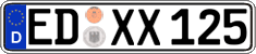 German license plate, Regular plates