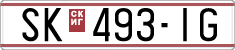 License plate of North Macedonia, Regular plates (1993)