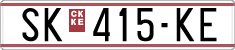 License plate of North Macedonia, Regular plates (1993)