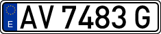 License plates of Spain, 1971 year series