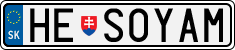 License plate of Slovakia, Vanity Plates