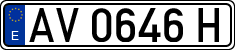 License plates of Spain, 1971 year series