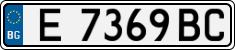 License plate of Bulgaria, Cars