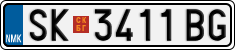License plate of North Macedonia, Regular plates (2012)