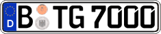 German license plate, Regular plates