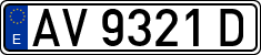 License plates of Spain, 1971 year series