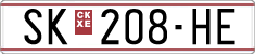 License plate of North Macedonia, Regular plates (1993)