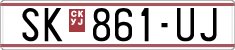 License plate of North Macedonia, Regular plates (1993)