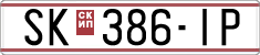 License plate of North Macedonia, Regular plates (1993)