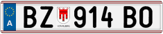 License plate of Austria, Regular plates