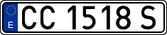 License plates of Spain, 1971 year series