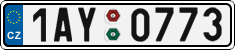 License plate of the Czech Republic, Cars (2001)