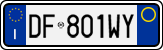 License plate of Italy, Cars (1994 year series)