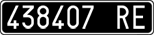 License plate of Italy, Cars (1927 year series)