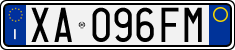 License plate of Italy, Cars (1994 year series)