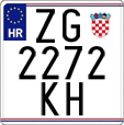 License plate of Croatia, Motorcycles