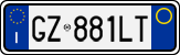 License plate of Italy, Cars (1994 year series)