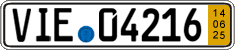 German license plate, Short-term transit plates