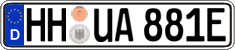 German license plate, Electric vehicles