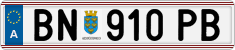 License plate of Austria, Regular plates