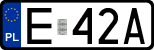 License plates of Poland, Regular car plates