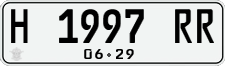 License plate of Indonesia, Regular plates