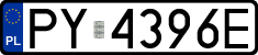 License plates of Poland, Regular car plates