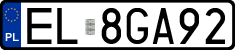 License plates of Poland, Regular car plates