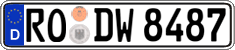 German license plate, Regular plates