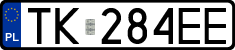 License plates of Poland, Regular car plates