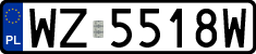 License plates of Poland, Regular car plates