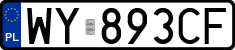 License plates of Poland, Regular car plates