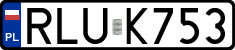 License plates of Poland, Regular car plates