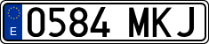 License plates of Spain, Ordinary (2000)