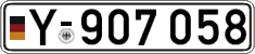 German license plate, Military