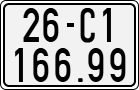 License plate of Vietnam, Motorcycles