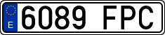 License plates of Spain, Ordinary (2000)