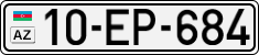 License plate of Azerbaijan, Cars