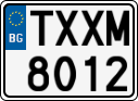License plate of Bulgaria, Cars