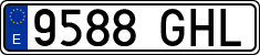 License plates of Spain, Ordinary (2000)
