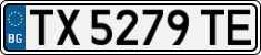 License plate of Bulgaria, Cars